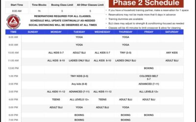 Phase 2 Re-opening