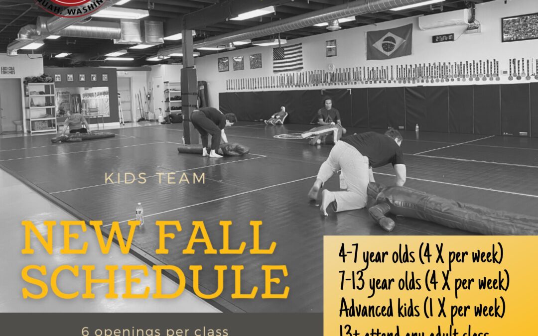 New Fall Schedule