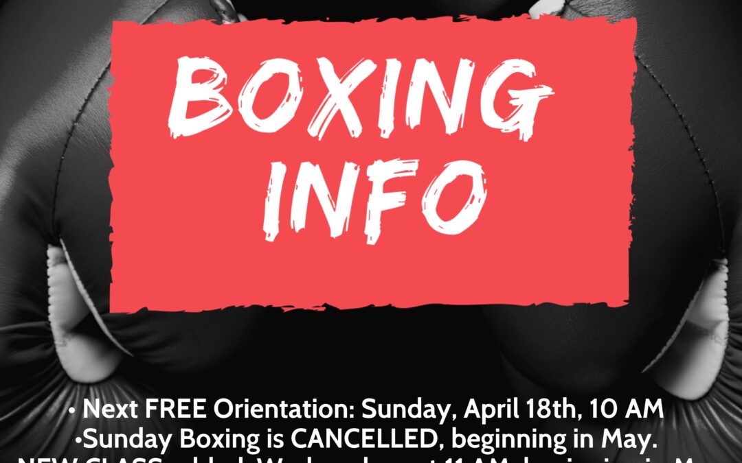 Boxing/kickboxing updates