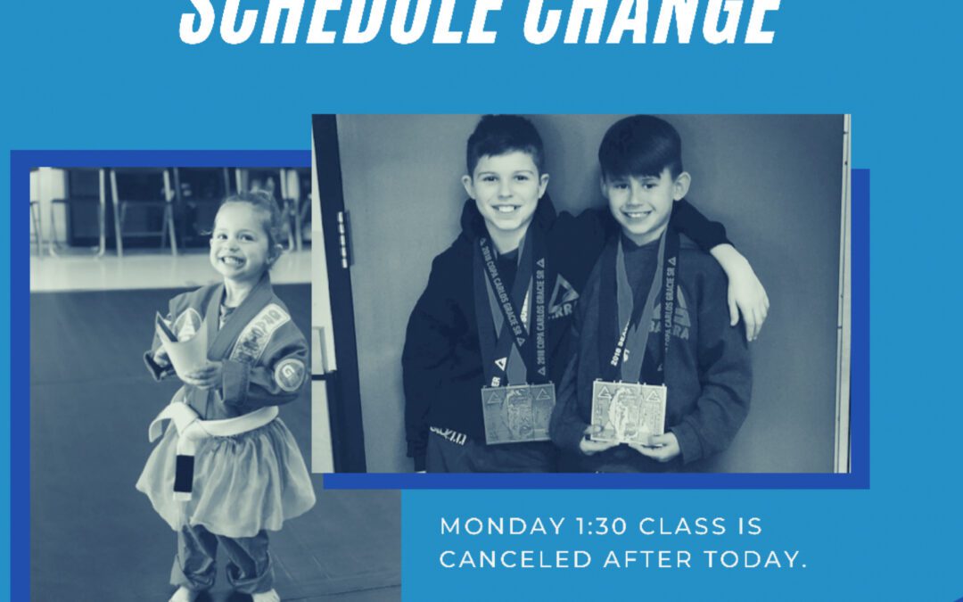 Schedule Change for the Kids’ Team