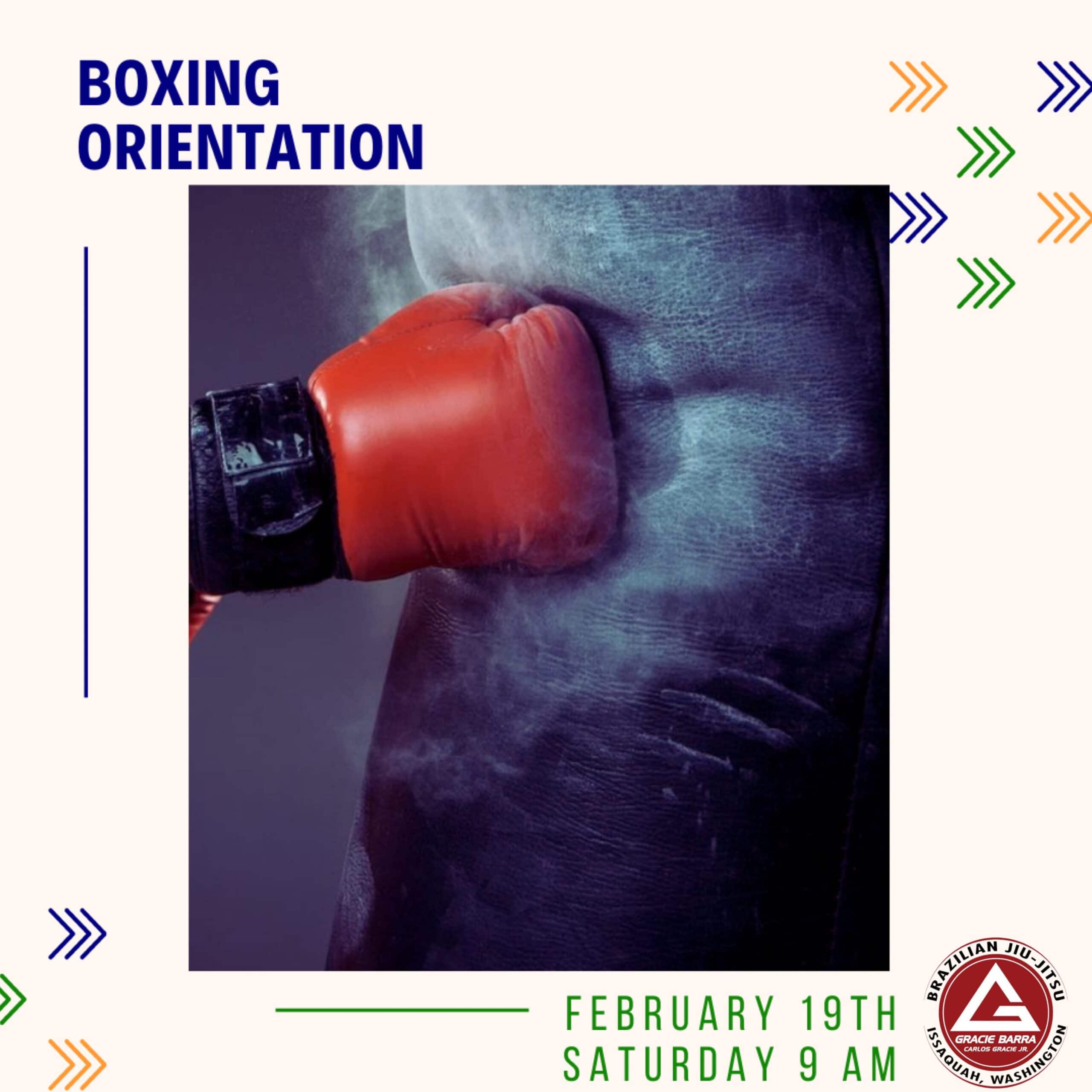 Boxing orientation: saturday, february 19