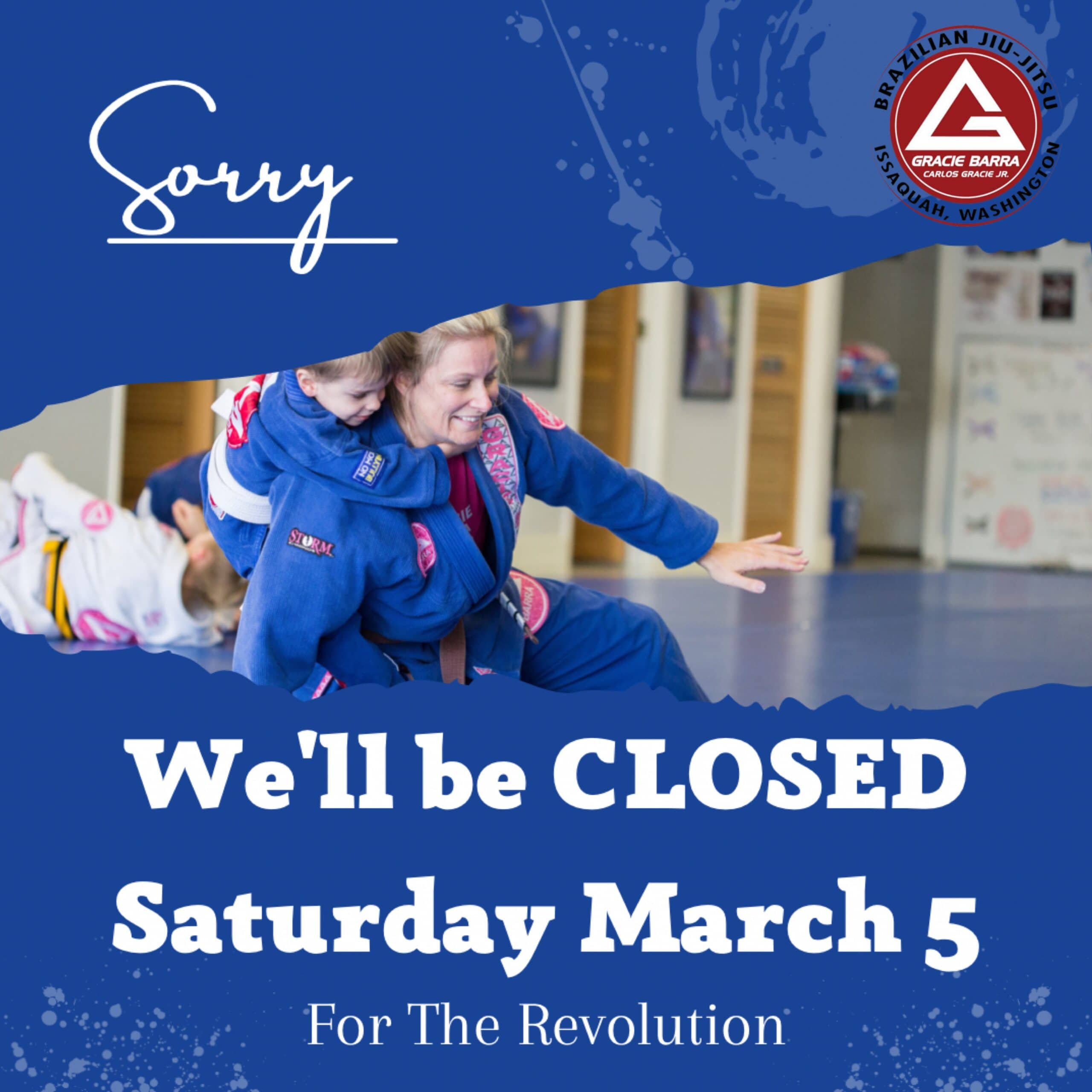Closed for the revolUtion
