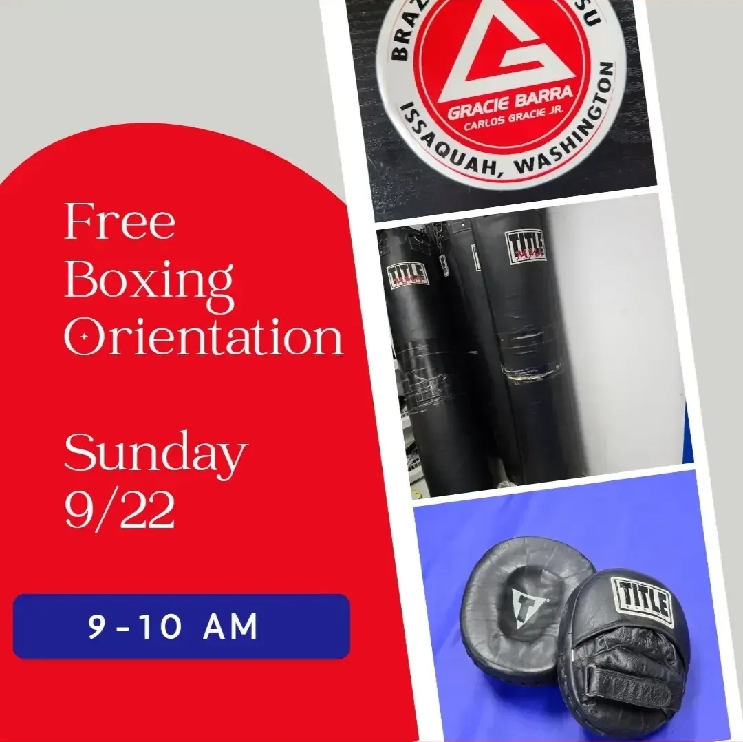 Boxing Orientation Sunday 9/22 at 9am