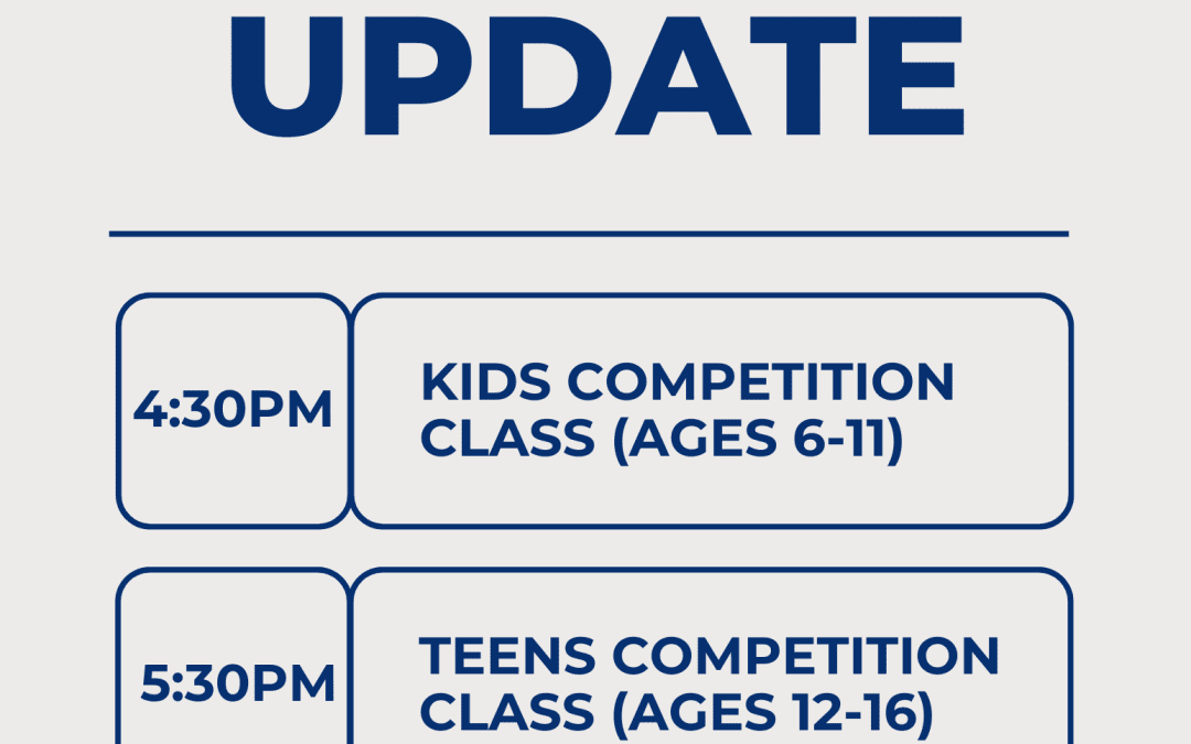Friday Classes Schedule Update