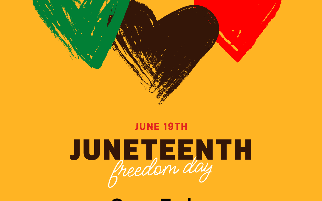 Normal Schedule for Juneteenth
